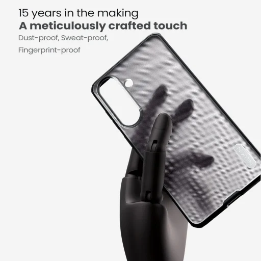 Nillkin Super Frosted PRO Priehľadný čierny zadný kryt pre Samsung Galaxy S26 Plus - 3