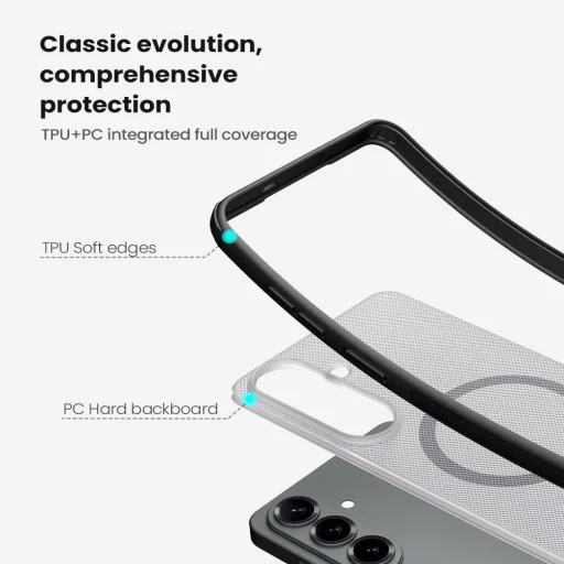 Nillkin Super Frosted PRO Mágneses Tok Samsung Galaxy S26 Plus Transparent Black Tok - 5