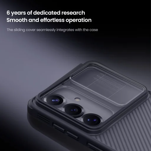 Tvrdé puzdro Nillkin CamShield PRO pre Samsung Galaxy S26 Priehľadné Čierne - 3