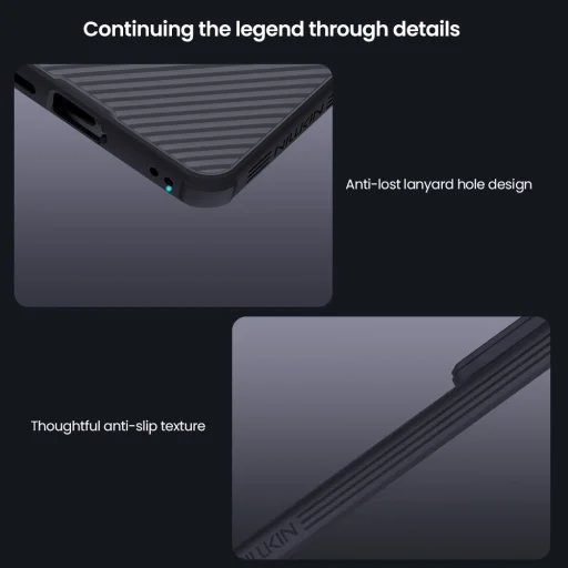 Tvrdé puzdro Nillkin CamShield PRO pre Samsung Galaxy S26 Priehľadné Čierne - 6