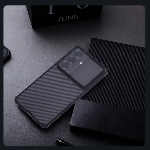 Tvrdé puzdro Nillkin CamShield PRO pre Samsung Galaxy S26 Priehľadné Čierne - 8