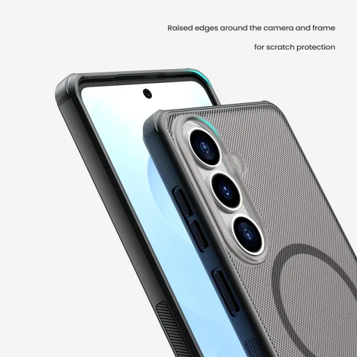 Nillkin Super Frosted PRO Magnetické priehľadné čierne puzdro pre Samsung Galaxy S26 - 6