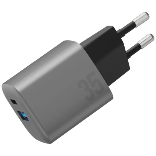Energea Ampcharge GaN35 1C1A PD/PPS/QC3.0 35W EÚ nástenná nabíjačka - grafitovo sivá - 2