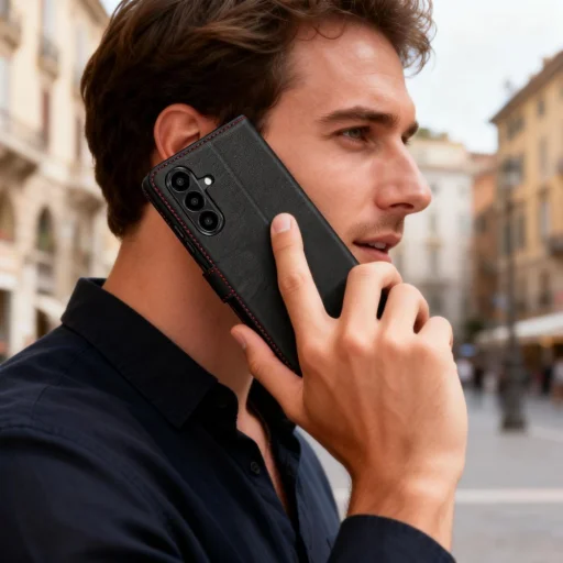 Samsung Galaxy A57 5G Tech-protect Peňaženkové puzdro Čierna/Červená - 9