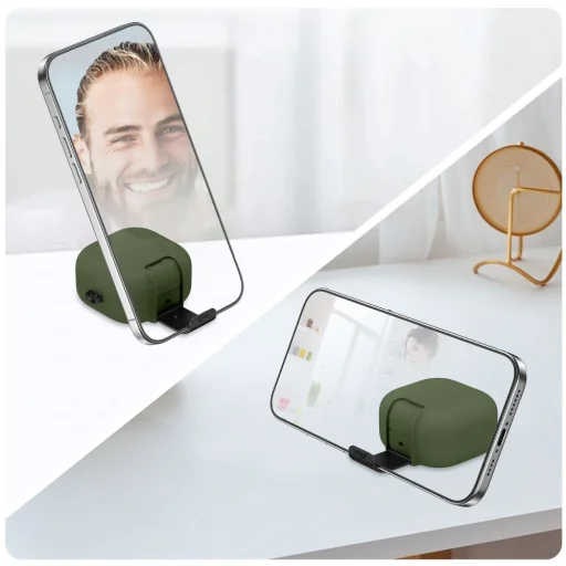 Samsung Galaxy Buds 4 / 4 Pro Tech-protect Slim Hook tok Olive Green / Olíva Zöld - 7