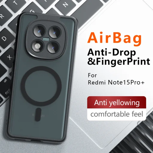 Xiaomi Redmi Note 15 Pro 4G Matný Čierny Techsuit PureFrost MagSafe obal - 6