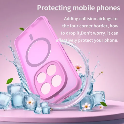 Xiaomi Redmi Note 15 Pro+ 5G / Poco M8 Pro 5G Techsuit HaloFrost II MagSafe ružové puzdro - 5