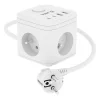 KERG 3-zásuvková elektrická rozvodka + USB-A+USB-C nabíjačka 1,5m 3×1.5mm2 H05VV-F 16A/250V~ Inteligentná biela thumbnail