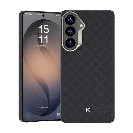 Benks Magnetic Armor Air Armor Grid Kevlarové puzdro s kovovým rámom 600D (E048) pre Samsung Galaxy S26 čierne - 1