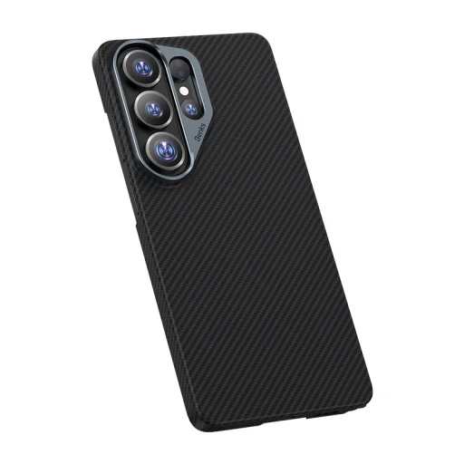 Benks Magnetické pancierové Air Kevlar flipové puzdro s kovovým rámom 600D (J050) Samsung Galaxy S26 Ultra čierne puzdro - 3