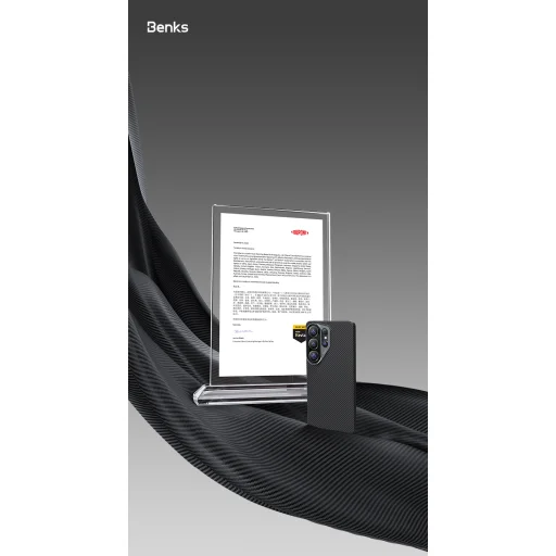 Benks Magnetic Armor Air Kevlar Puzdro s kovovým rámom 600D (J048) Samsung Galaxy S26 čierne - 10