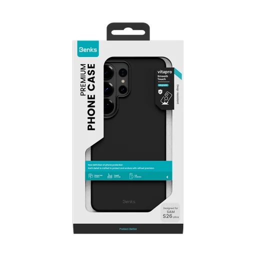 Benks Magnetické Vita Pro Silikónové puzdro (A048) pre Samsung Galaxy S26 čierne - 10