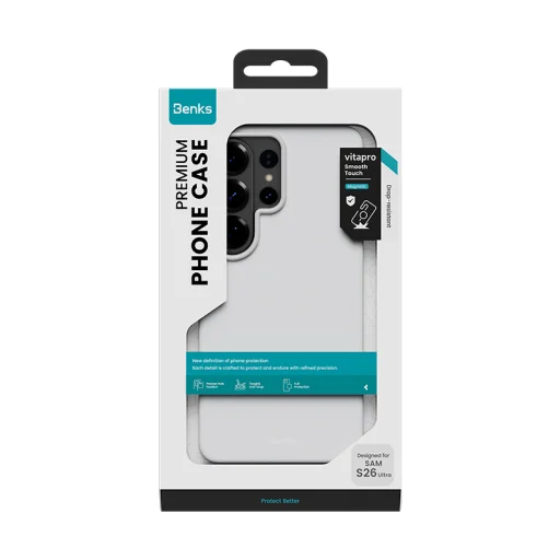 Benks Magnetický Vita Pro Silikónový obal (A050) Samsung Galaxy S26 Ultra sivý - 10