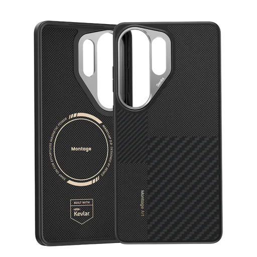 Benks Montage Magnetic Armor Pro Kevlarový obal Kovový rám 600D+1500D (L050) Samsung Galaxy S26 Ultra čierny obal - 2