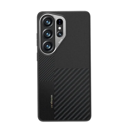 Benks Montage Magnetic Armor Pro Kevlarový obal Kovový rám 600D+1500D (L050) Samsung Galaxy S26 Ultra čierny obal - 3