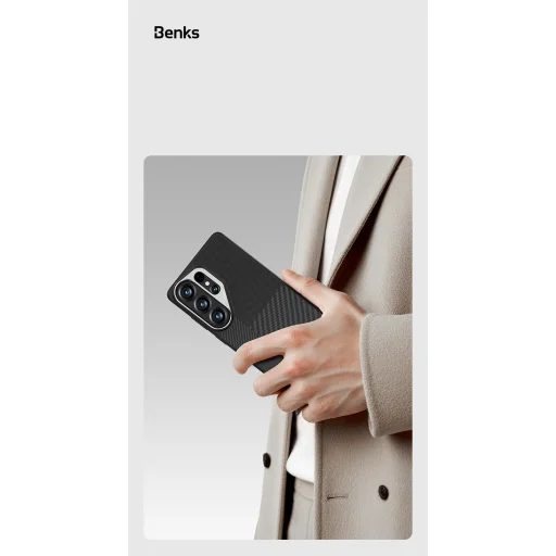 Benks Montage Magnetic Armor Pro Kevlarový obal Kovový rám 600D+1500D (L050) Samsung Galaxy S26 Ultra čierny obal - 11