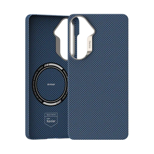 Benks Magnetic Armor Tint Kevlar 1000D (B049) Samsung Galaxy S26 Plus puzdro modré - 2