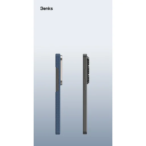 Benks Magnetic Armor Tint Kevlar 1000D (B049) Samsung Galaxy S26 Plus puzdro modré - 6