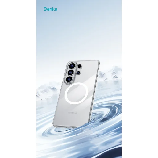 Benks mágneses kristály tok (A050) Samsung Galaxy S26 Ultra átlátszó tok - 8