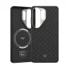 Benks Magnetic Armor Pro Armor Grid Kevlar Flipové puzdro Metal Frame 600D (H050) Samsung Galaxy S26 Ultra čierne puzdro thumbnail