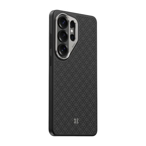 Benks Magnetic Armor Pro Armor Grid Kevlar Flipové puzdro Metal Frame 600D (H050) Samsung Galaxy S26 Ultra čierne puzdro - 4