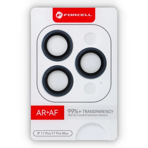 iPhone 17 Pro/17 Pro Max kamera üvegfólia Forcell Premium kék - 4