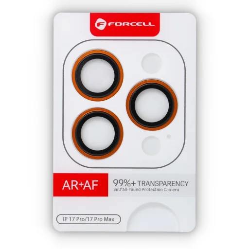 iPhone 17 Pro / 17 Pro Max tvrdené sklo Forcell Premium oranžové - 4
