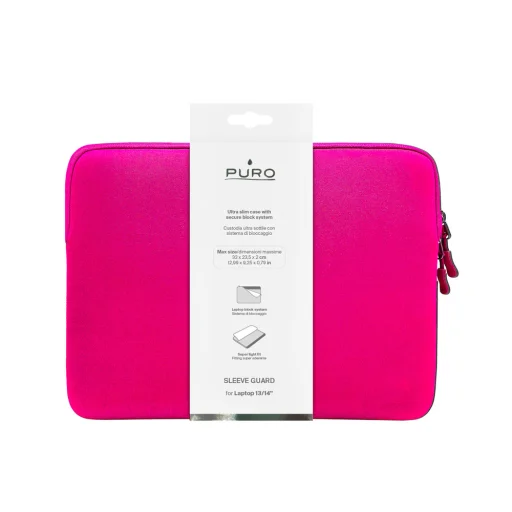 Puro SLIM GUARD Neoprénové puzdro 13-14'' ružové - 2