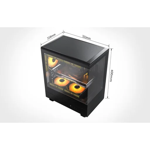 DarkFlash DB330M Čierna počítačová skrinka (+3 ventilátory) v2 - 9