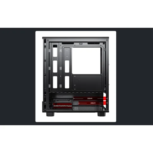 DarkFlash DB330M Čierna počítačová skrinka (+3 ventilátory) v2 - 12