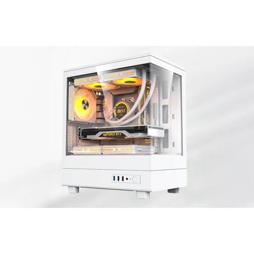 DarkFlash DB330M biela počítačová skriňa (+3 ventilátory) v2 - 12