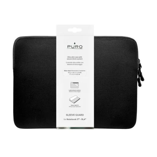 Puro SLIM GUARD neoprénové puzdro 17-18'' čierne - 2
