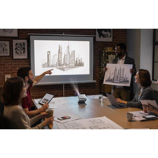 AURZEN Zip projektor (strieborný) - 7