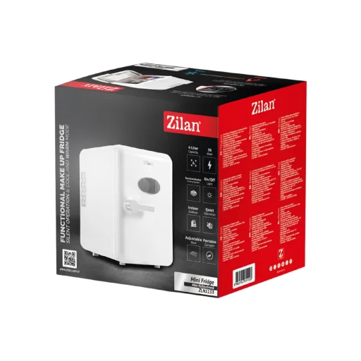 Zilan ZLN1153 mini hűtőszekrény, 36 W, 4 liter kapacitás, hűtésre és melegítésre is alkalmas, 230 V és 12 V üzemelés - 9