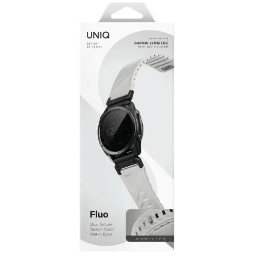 Garmin UNIQ Fluo remienok 22mm Sivá - 6