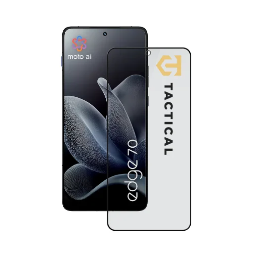 Tactical Glass Shield Privacy Stealth 5D Moto Edge 70 fekete üvegfólia - 1