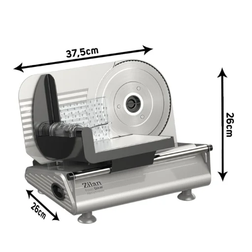 Krájač Zilan ZLN3376, 150 W, 190 mm otočný nôž, nastaviteľná hrúbka krájania, bezpečné prevedenie - 6