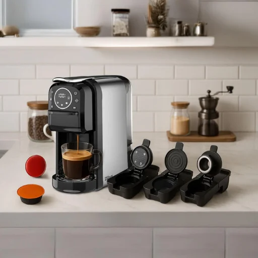 Kávovar Zilan ZLN2846, 1400 W, Nespresso / Dolce Gusto / mletá káva, 700 ml, 20 bar, dotykový displej - 7