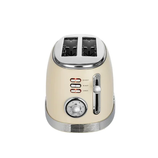 Zilan ZLN1191 retro hriankovač, 850 W, 6 stupňov, pre 2 hrianky, funkcia STOP, zásuvka na omrvinky, béžový - 2