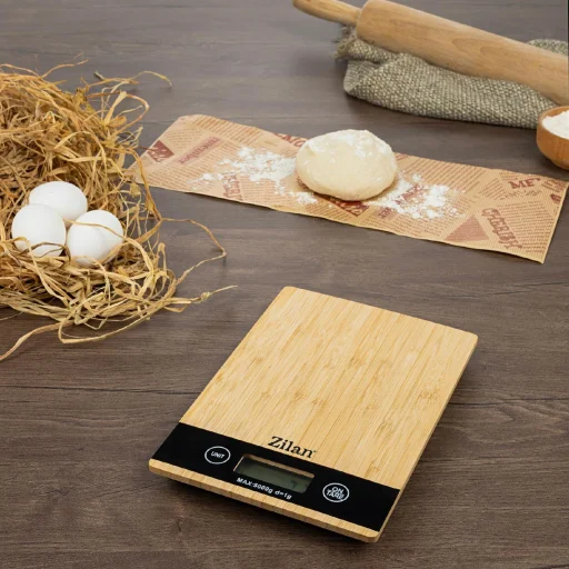 Zilan ZLN8989 konyhai mérleg, max. 5kg, LCD kijelző, 5 féle mértékegység, elemes tápellátás - 5