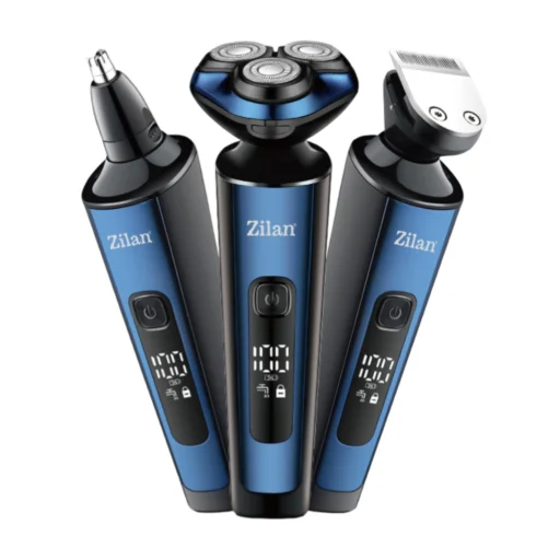 Zilan ZLN8726 Aion borotva és trimmelő, vízálló kivitel, rozsdamentes acél pengék, akkumulátoros működés, LED kijelző - 1