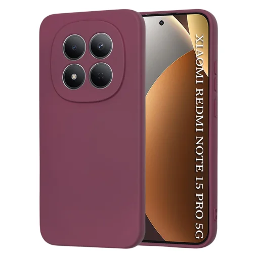 Xiaomi Redmi Note 15 Pro 5G Slivkovo červené Techsuit SoftFlex puzdro - 1