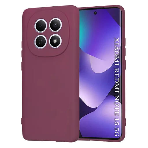 Xiaomi Redmi Note 15 5G / Note 15 4G / Poco M8 5G Slivkovočervené Techsuit - SoftFlex puzdro - 1