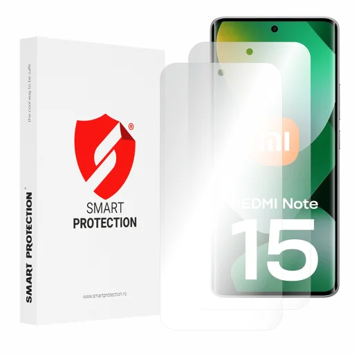 Smart Protection - Prémium Classic (2 csomag) - Xiaomi Redmi Note 15 4G - Átlátszó üvegfólia üvegfólia - 1