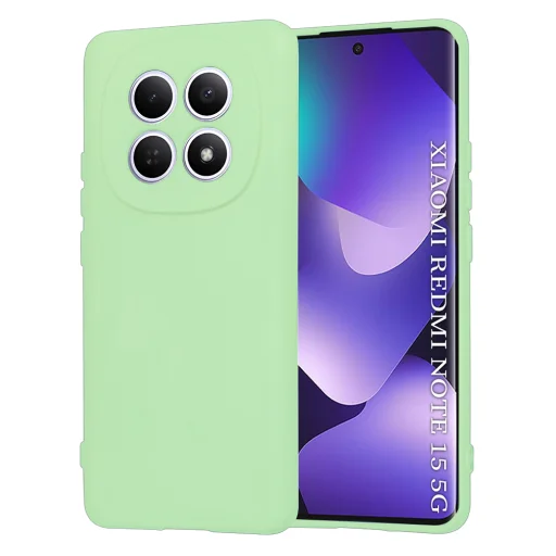 Xiaomi Redmi Note 15 5G / Note 15 4G / Poco M8 5G Techsuit SoftFlex Mätovo zelené puzdro - 1