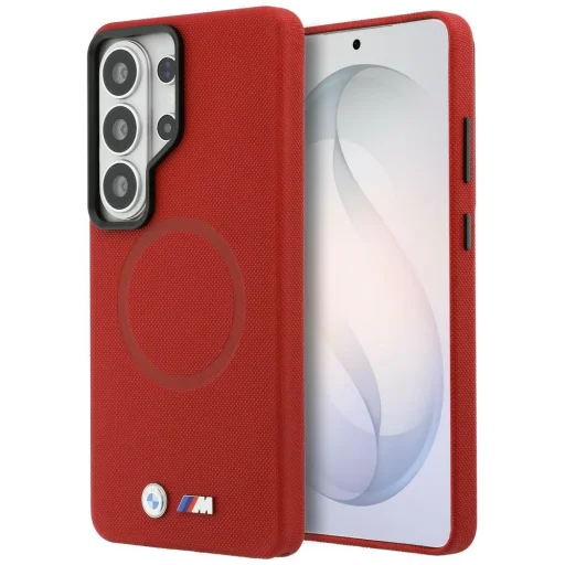 Samsung Galaxy S26 Ultra BMW M Kovové Logo MagSafe červené puzdro - 1