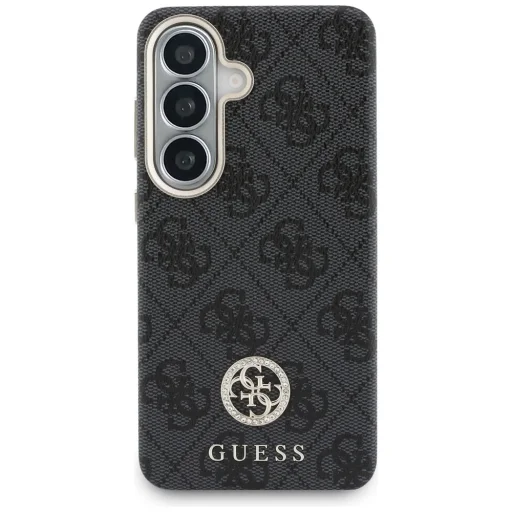 Samsung Galaxy S26 Plus Guess 4G Rhinestone Round Logo MagSafe čierne puzdro - 3