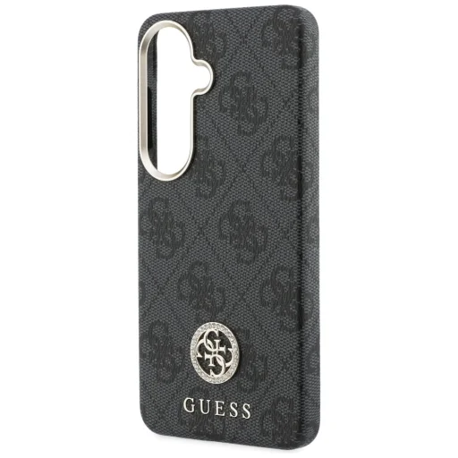 Samsung Galaxy S26 Plus Guess 4G Rhinestone Round Logo MagSafe čierne puzdro - 6
