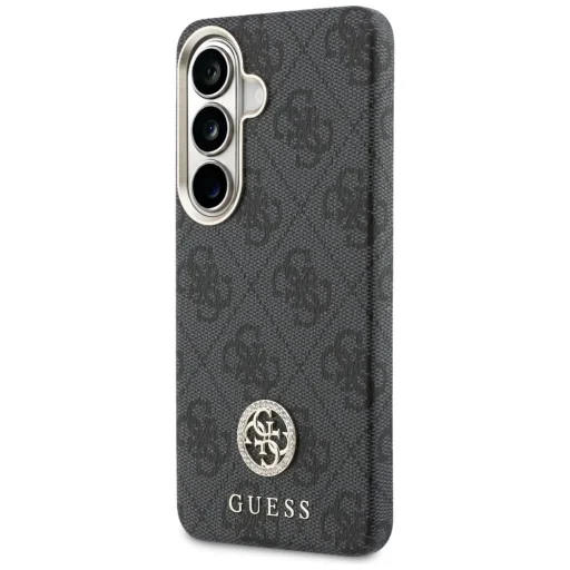 Samsung Galaxy S26 Plus Guess 4G Rhinestone Round Logo MagSafe čierne puzdro - 2