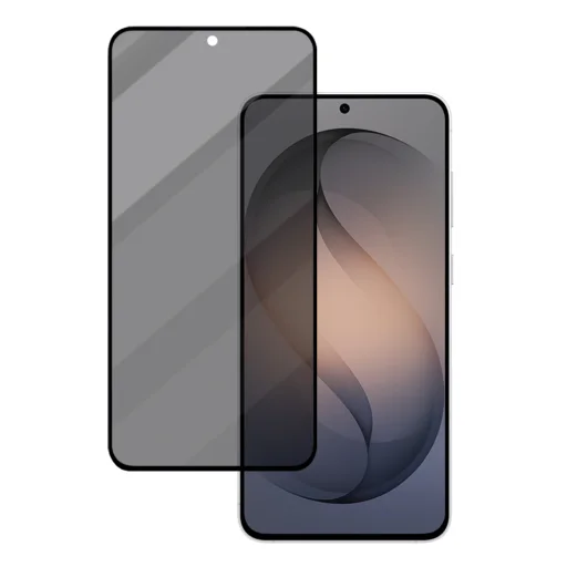 Blueo - Ochranné sklo s filtrom súkromia - Samsung Galaxy S26 - Čierne ochranné sklo - 2